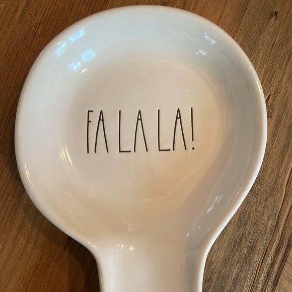 Rae Dunn LL Christmas Spoon Rest FA LA LA! - Picture 3 of 3